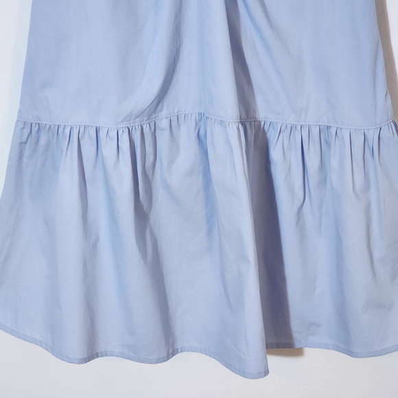 Steve Madden Blue 100% Cotton A Line Mini Dress with Cap Sleeves Size Small NWT - Picture 3 of 10